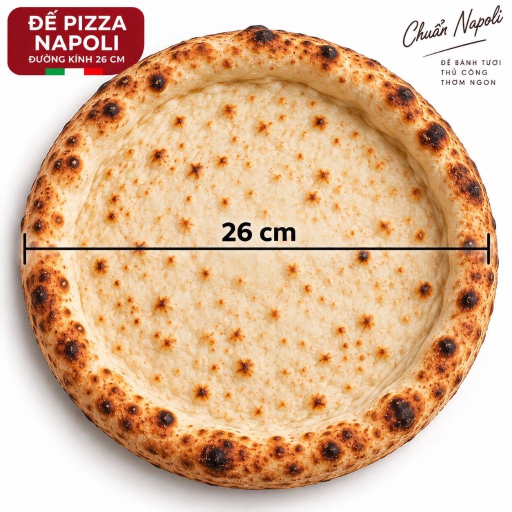 Đế Pizza Napoli 26cm
